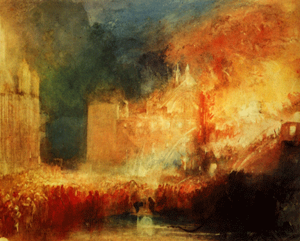 jmw turner the burning of the houses of parliament